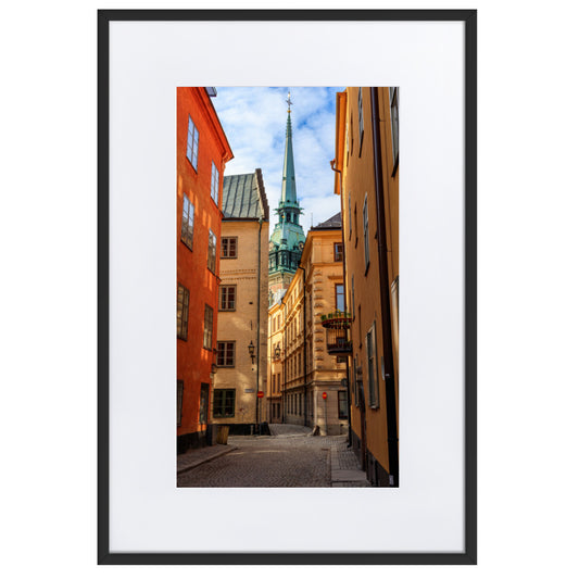 Old Town, Stockholm - Matte Paper Framed Poster With Mat